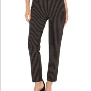 Liverpool Women's Black Striped Dress Pants